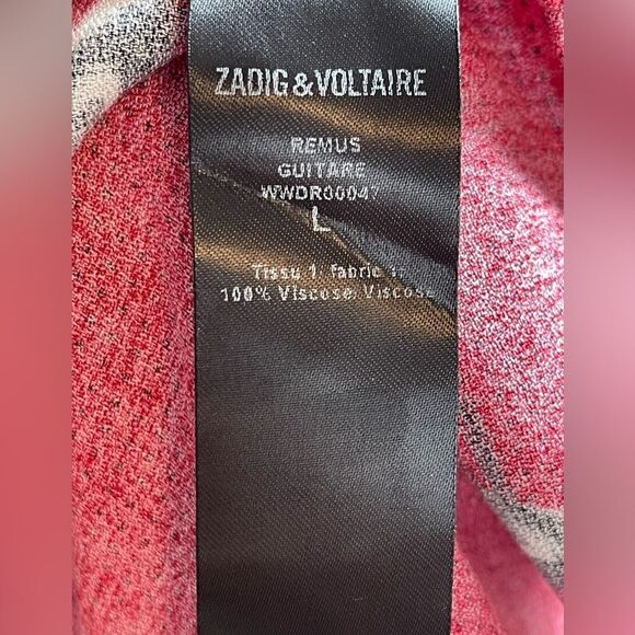 Zadig & Voltaire - Red Remus Guitar Red Midi Dress - Large NWT - Picture 8 of 10